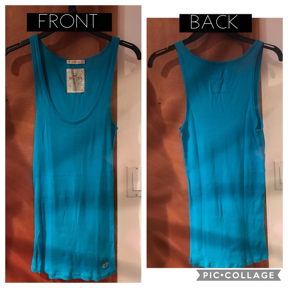 Hollister Stretch blue tank top (never worn)